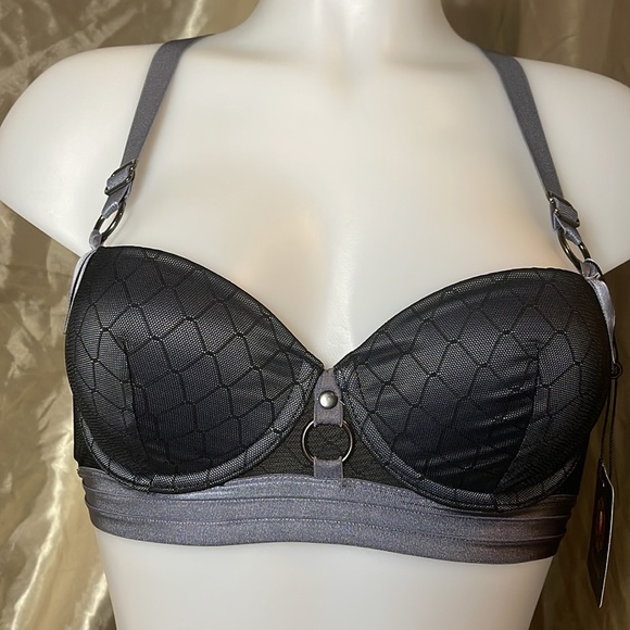 Honey Birdette Vintage Harnessed Grey 3 PC Set - Picture 5 of 11
